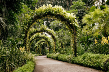 Singapore, Botanic Garden, Archway