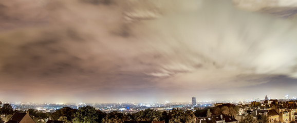 Panorama Brussels by night