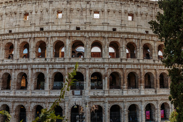 Obraz premium View of the Colosseum or Coliseum
