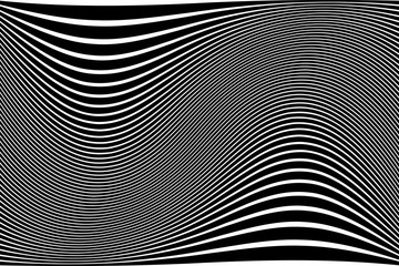 Abstract wavy lines design.