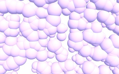 3d rendering picture of pink balls. Abstract wallpaper and background. 3D illustration