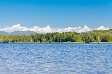 Oslo Bogstad lake in summer