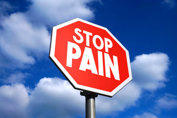 Stop pain sign