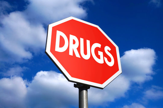 Stop drugs sign
