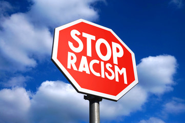 Stop racism sign