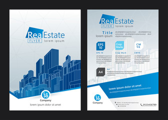 Brochure template design. Concept of architecture design. Vector illustration