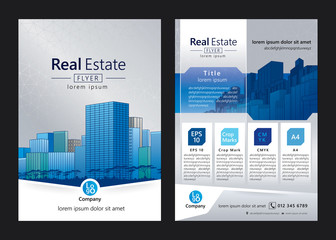 Brochure template design. Concept of architecture design. Vector illustration