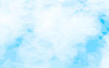 Background of abstract white color smoke isolated on blue color background. The wall of white fog. 3D illustration