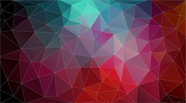Retro color geometric triangle wallpaper