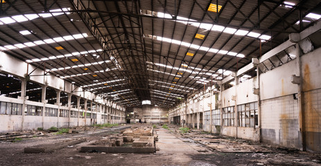 Fototapeta premium ruined factory