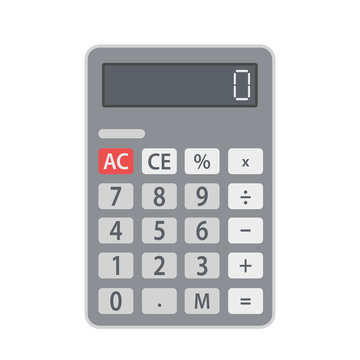Business calculator flat icon, stock vector illustration