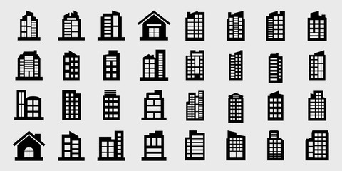 Company Icons, Building Vector illustration set
