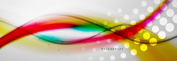 Smooth flowing wave motion concept background