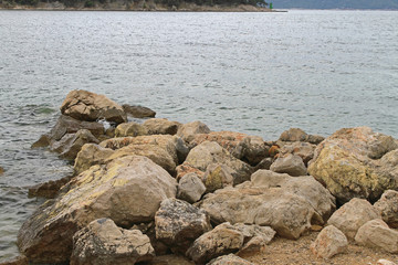 Fototapeta na wymiar Stones Coast Croatia