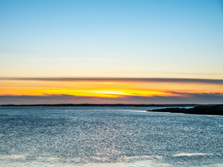 Seascape view in Borganes, Iceland