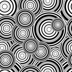 Fototapeta premium Geometric seamless pattern with circles. Abstract vector texture.