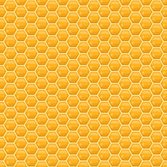 Vector honeycomb seamless pattern