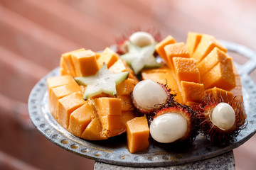 Rambutan and mango