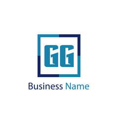 Fototapeta premium Initial Letter GG Logo Template Design