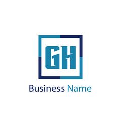 Initial Letter GH Logo Template Design