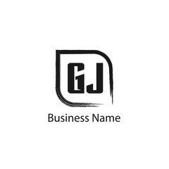 Initial Letter GJ Logo Template Design