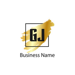 Initial Letter GJ Logo Template Design