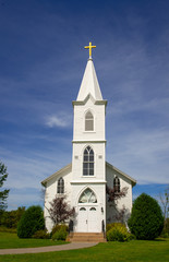 Fototapeta na wymiar Rural church in western Illinois