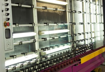 Production of PVC windows and double-glazed windows, a line for washing and drying glass for the production of insulating glass units, machine