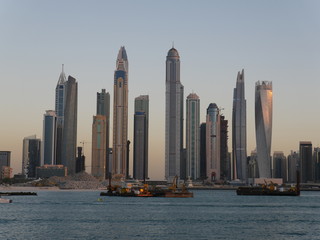 Fototapeta na wymiar Sunset in Dubai
