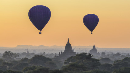 Shwezigon Pagoda in Bagan, Myanmar