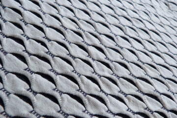 knitted striped fabric close-up natural material cotton geometric abstract pattern blue white