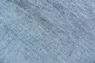Naklejka premium denim fabric close-up blue