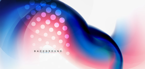 Mixing liquid color flow abstract background. Trendy abstract layout template for business or technology presentation, internet poster or web brochure cover, wallpaper