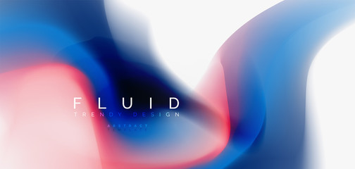 Mixing liquid color flow abstract background. Trendy abstract layout template for business or technology presentation, internet poster or web brochure cover, wallpaper