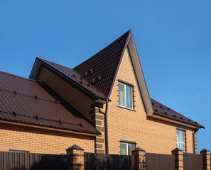 Beautiful red brick house