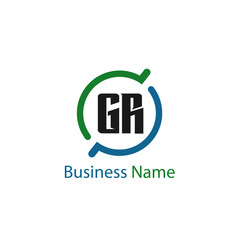 Initial Letter GR Logo Template Design