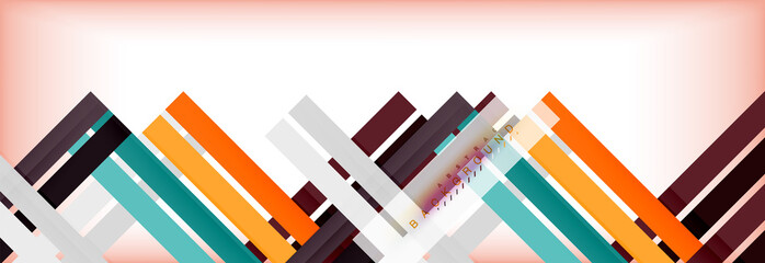 Color stripes and lines, geometric abstract background