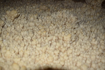 scenery from the inside of an underground cave