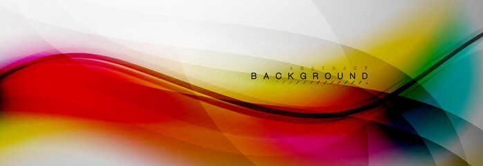 Smooth flowing wave motion concept background