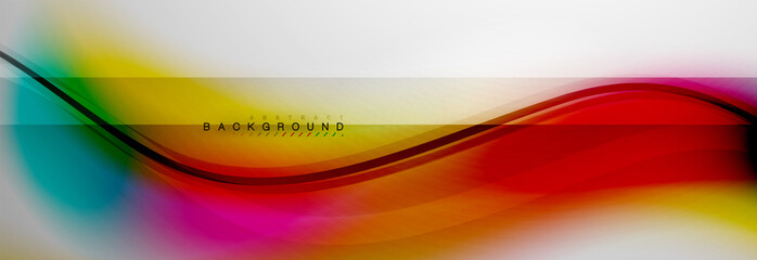 Smooth flowing wave motion concept background