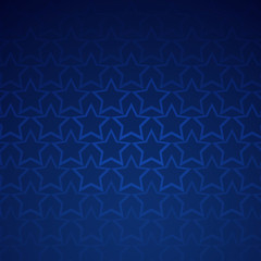 Abstract of stars pattern geometric on gradient blue background.