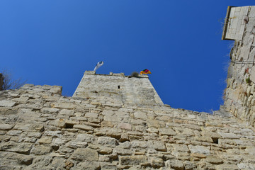 Fototapeta na wymiar Alte Burg Mauern