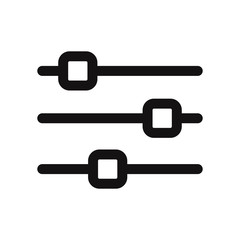 Horizontal adjustment icon vector
