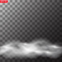 Fog or smoke isolated transparent special effect