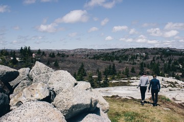 tourist in the mountains