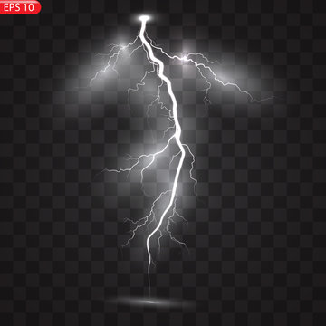Thunder-storm and lightnings