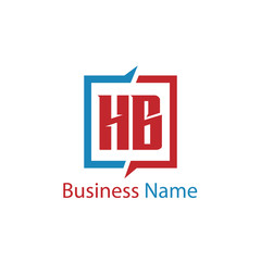Obraz premium Initial Letter HB Logo Template Design