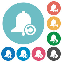 Reminder restore flat round icons