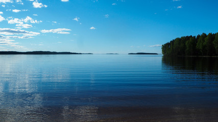 finnish lake in summer