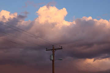 Pole Cloud Sky
